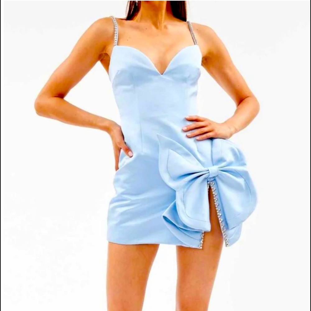 NWT Sz M blue cocktail dress